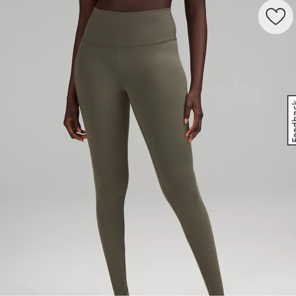 Lululemon wunderunder Olive Leggings 6 28”